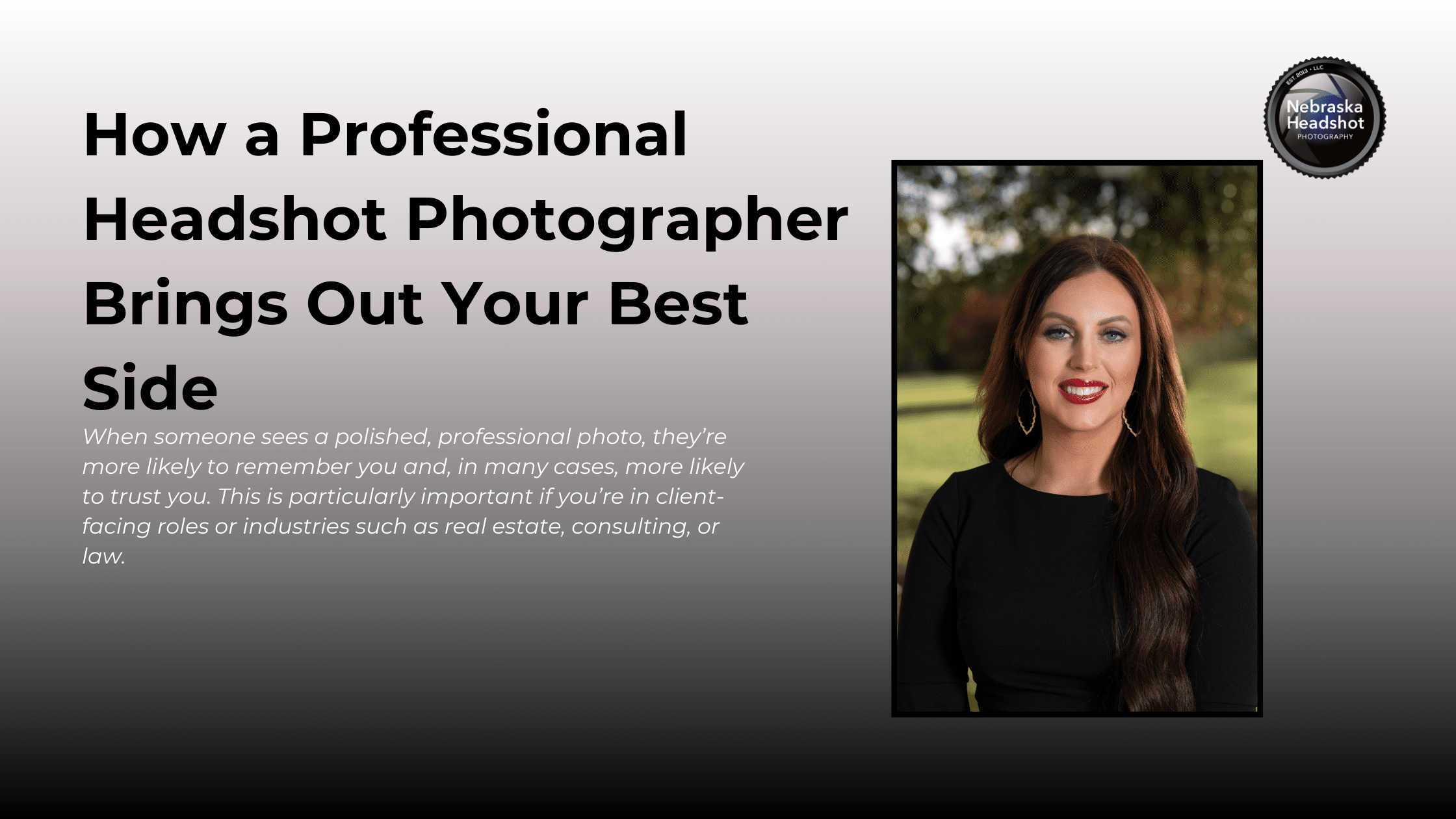 How a Professional Headshot Photographer Brings Out Your Best Side